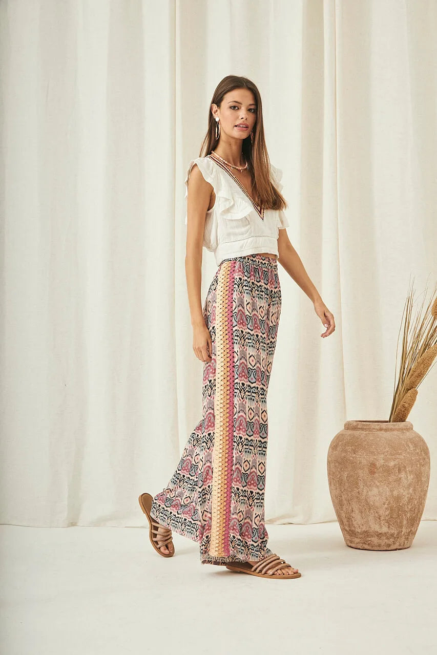 PANTALÓN ESTAMPADO CROCHET