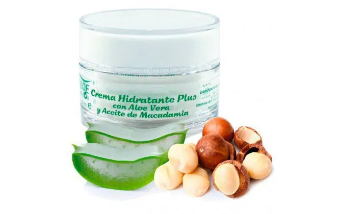 CREMA HIDRATANTE PLUS CON ALOE Y ACEITE DE NUEZ MACADAMIA